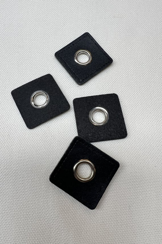 NAHKASIRKKA 30x30mm musta